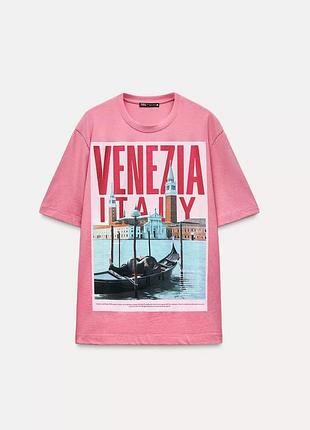 Футболка zara рожева