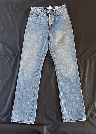 Джинси з каменями h&m