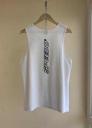 Вінтажна чоловіча майка speedo athletic spellout backprint tank top 1994 vintage 90х m
