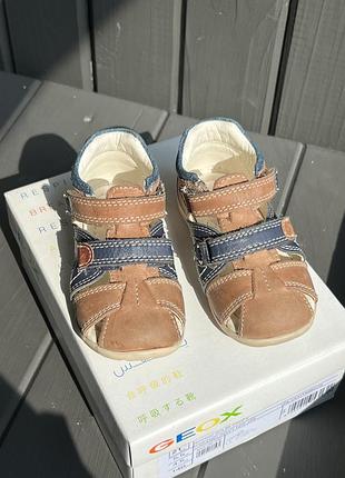 Geox respira сандалии kaytan - цельнозерновая кожа 21 р/12,5 см