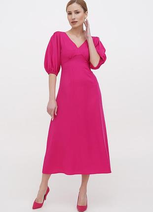 Рожева міді сукня кольору фуксія, розміру s
