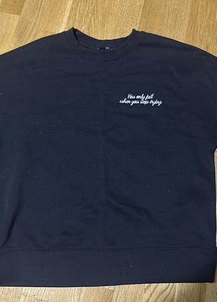 Світшот чорний жіночий