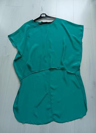 Блуза атласна асиметрична