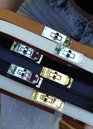 Кожаный ремень с металлической застежкой, тонкий женский ремень пояс эрмес