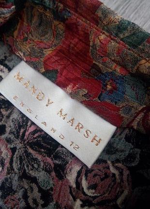 Вiнтажна сукня сорочка в квітковий принт 5