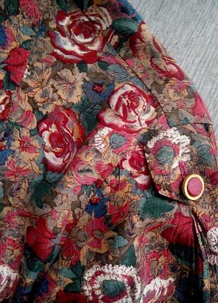 Вiнтажна сукня сорочка в квітковий принт 6