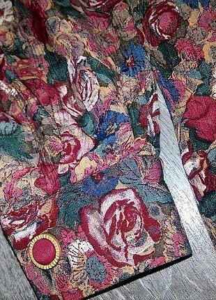 Вiнтажна сукня сорочка в квітковий принт 8