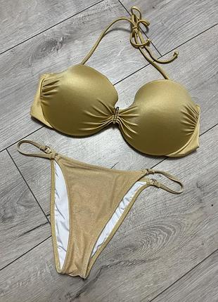 Купальник victoria’s secret , фірмовий купальник ліфчик , бюст чашка c/d , трусики s /с