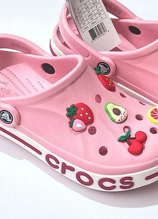 Шлепанцы сабо crocs bayaband pink