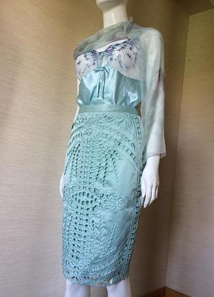 Летняя юбка миди кружево юбка мыди летняя