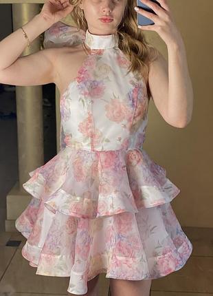 Реальні фото 🎀 в наявності 🌸сукня🌸 з воланами та квітковим принтом