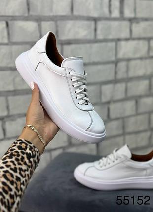 Кеди жіночі натуральна шкіра