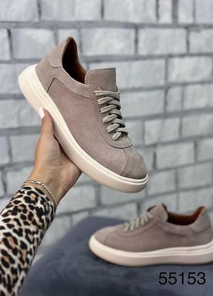 Кеди жіночі натуральна замша