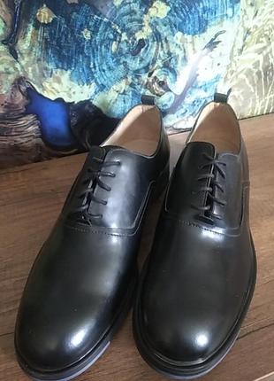 Туфли мужские zara man. новые. 48 размер..