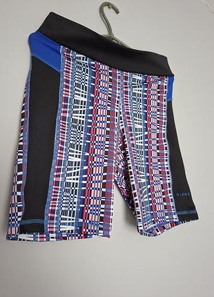 Яркие спортивные шорты biznet с геометрическим принтом, лосины