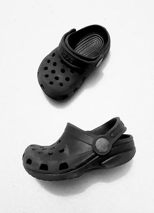 Crocs оригинал кроксы мягкие детские графитового цвета