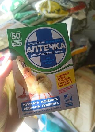 Ветеринарная аптечка для птицы на 50 голов, цыпленка, утята, гуся, индейка