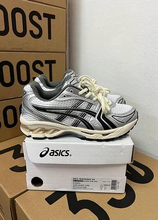 Кроссовки asics gel kayano 14 white black