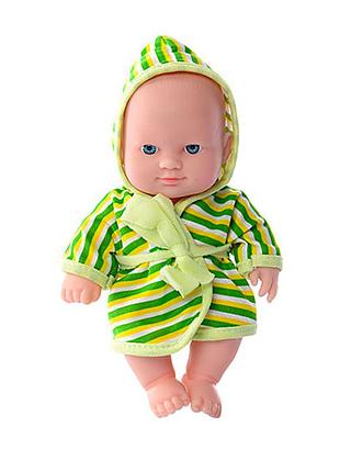 Детский игровой пупс в халате limo toy 235-q 20 см зеленый