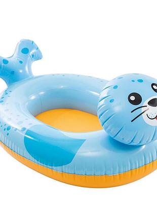 Детский круг-плотик "морской котик" 59380d, размер 100 х 97 см