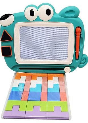 Доска для письма магнитная 2в1 xz-1072a тетрис