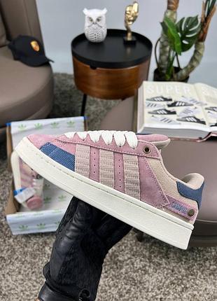 Жіночі кросівки adidas originals campus 00s pink beige navy