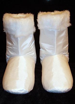 Сапоги св. николая/д. мороза/герои белые низкие (р-р 47)