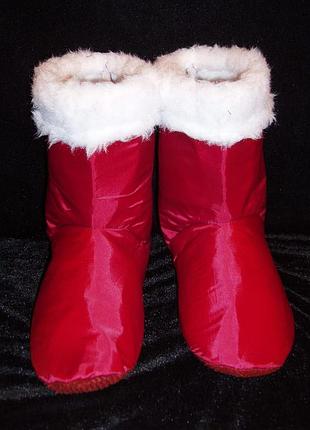 Сапоги св. николая/д. мороза/герои бордовые низкие (р-р 47)