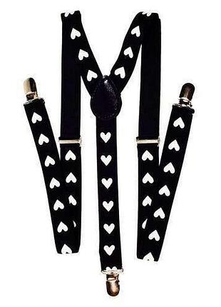 "сердца". подтяжки для брюк