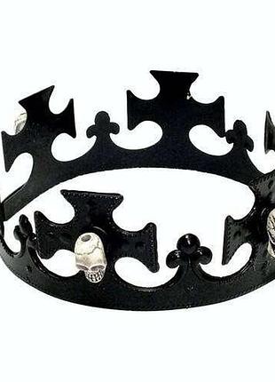 "повелитель тьмы". корона с черепами карнавальная