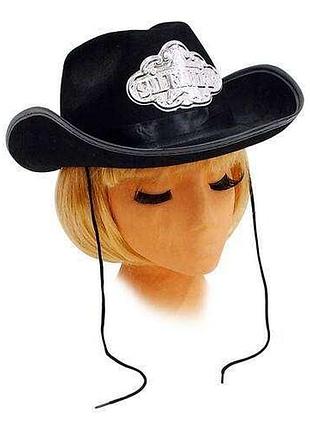"шериф". капелюх карнавальний чорний