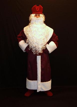 Костюм св.николая/д.мороза святославский бордо-4 р-р 50-56
