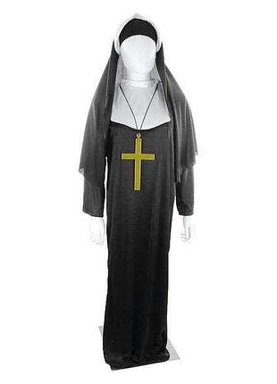 Костюм длинный карнавальный "монашка"