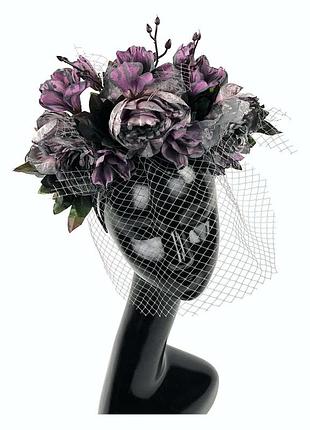 Обруч пилар сиренево-серый