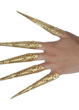 Нігті (кігті) золотисті у наборі 5 шт
