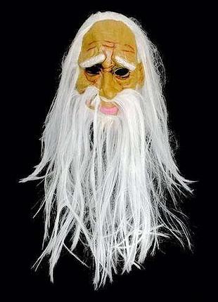 Маска карнавальна гумова чарівник саруман.