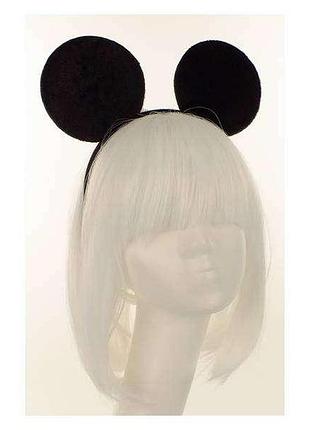 Ушки на обруче "микки маус" 8,5х9 см