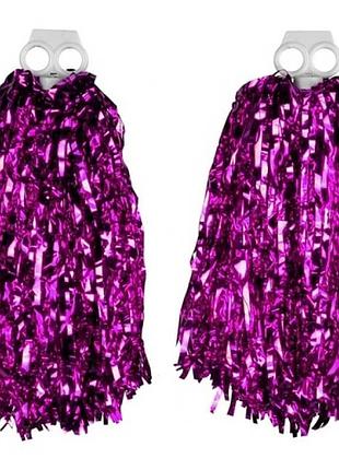 Помпоны для черлидинга малиновые