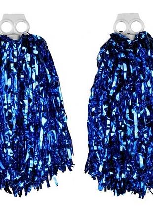 Помпоны для черлидинга синие