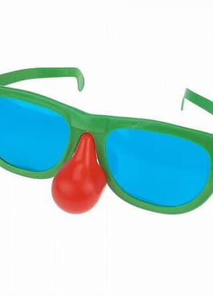 Окуляри зелені гігант з носом