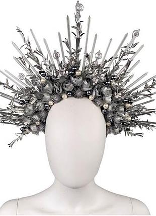 Обруч сріблястий роксана