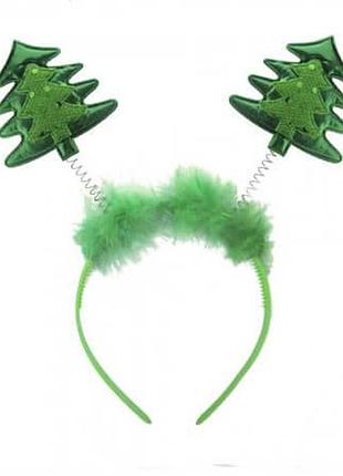 обруч карнавальный елочка на пружинках