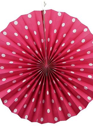 Веерный круг (картон) 40см (малиновый 0009)