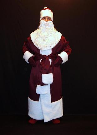 Костюм св.николая/д.мороза православный бордо-1 р-р 50-56