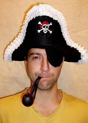 Набор пирата: шляпа-треуголка+наглазник