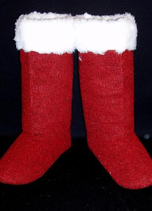 Сапоги св. николая/д. мороза/герои бордовые высокие (р-р 47) мягкая подошва