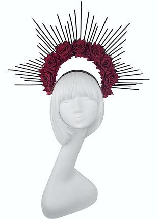 Обруч карнавальний romana бордовий