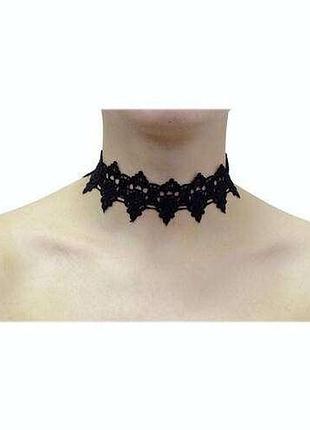 Чокер (choker) ожерелье,колье на шею ажурное, двустороннее.