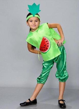 Арбуз.  костюм детский карнавальный атлас