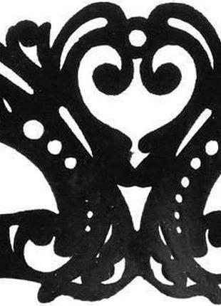 "ажурный бархат". маска 17х7,5 см карнавальная, пластик